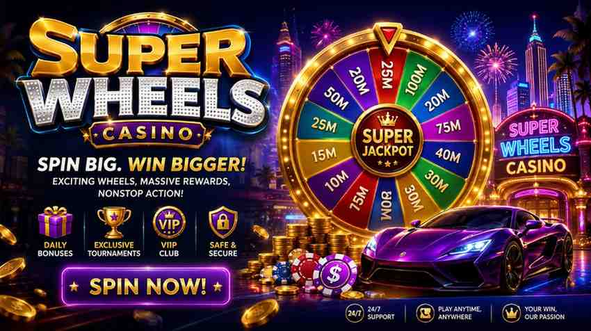 Live Super Wheels Game Multipliers and Presenter at FG66 Casino Site BD